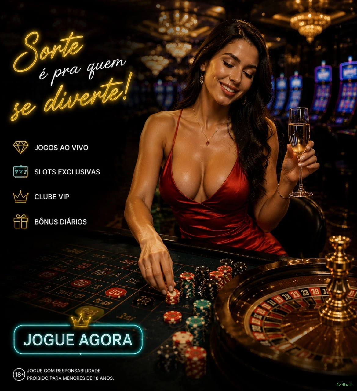Cassino ao vivo 474bet dealers